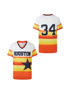 Men's Colorblock Letter Pattern Basebal Jersey, Casual Sporty Short Sleeve T-Shirt for Daily Outdoor Wear, Mens wear for All Seasons