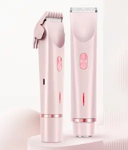 Dermave Bikini Trimmer for Women - 2-in-1 Electric Shaver for Body, Face & Intimate Areas, Ceramic Blade, Waterproof, USB-C