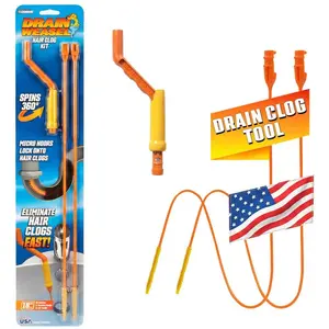 Drain Weasel Hair Clog Tool Starter Kit for Drain Cleaning (3-Piece)