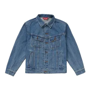 Supreme Men's New York Painted Trucker Jacket Blue, from StockX