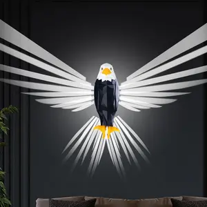 Magnetic Wall-Mounted Eagle Night Light with Remote Control Battery Operated Removable Charging for Bedroom Living Room Hallway Luxury Decoration Lamp Stylish Home Accent Gift - Hanging teen room decor cool stuff for room