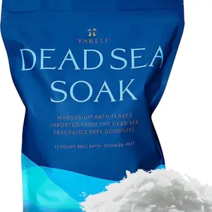 Dead Sea Bath & Foot Soak, Magnesium Bath Salt Flakes, 5lb bag