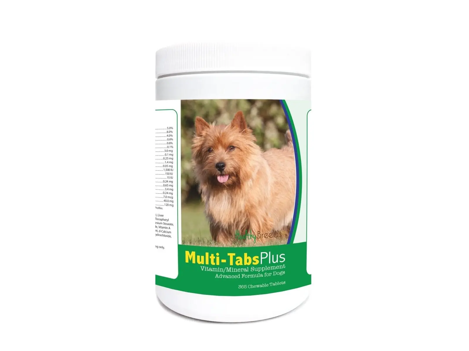 Healthy Breeds 840235123286 Norwich Terrier Multi-Tabs Plus Chewable Tablets - 365 Count