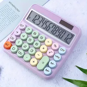 1pc Dopamine Solar-Powered Calculator with Display - Stylish Office Calculator for Efficient Calculations