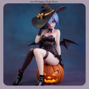 Re:Zero Rem Halloween Magic Night Enchantress 18cm Anime Figure Statue Desktop Decoration Gift