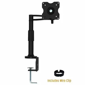 KORAMZI Articulating Monitor Mount TV Desk Mount Fits 10 to 30" Monitors with Wire Clip Included
