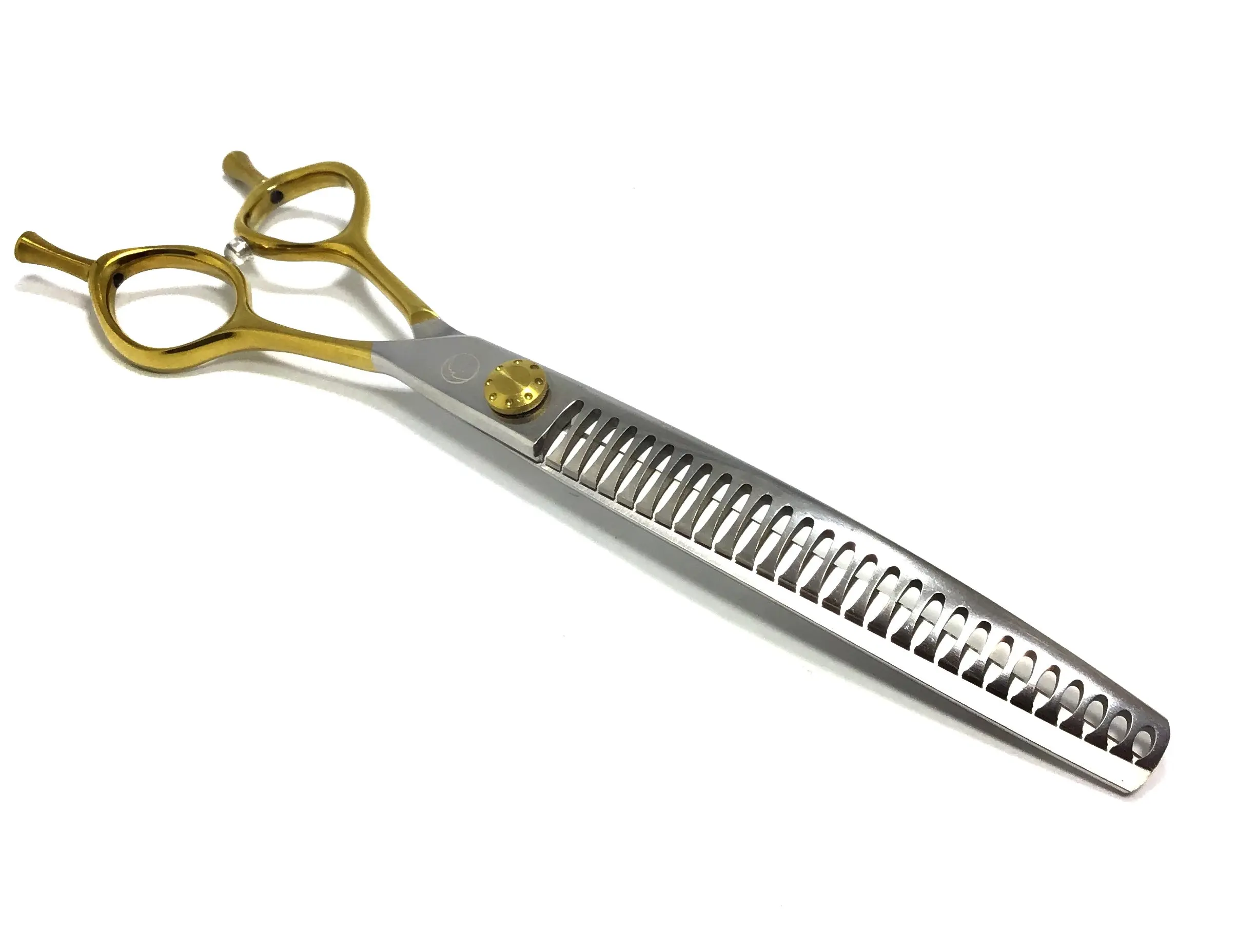 New Moon Bitcoin Curved Chunker Dog Grooming Scissor