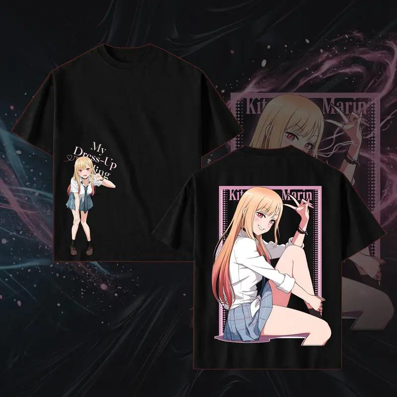 Marin My Dress Up Darling Girl Kawai, Waifu, Anime Shirt All Size, Anime Graphic Tee, Vintage Cotton unisex graphic tees 90s Top Cotto