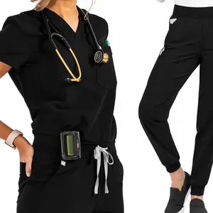 Women's Medical Scrub Uniform Sets Fashionable Hospital Uniforms