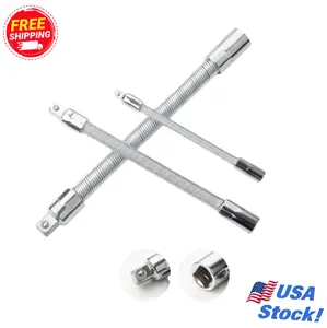 Universal Multi-Socket Wrench Tool with 3 Bendable Shafts, Extension Rod, and Connecting Rod – The Perfect Solution for Home, Car, and Office Repairs