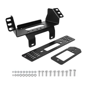 fathersdaygift  VEVOR Winch Mount, Winch Capacity of 907-1633 kg, Trailer Hitch Winch Mount for Select Polaris Ranger Models (2010-2021), 3 Mounting Hole Design, Powder Coated Steel, Fit for Muddy Road Rescue