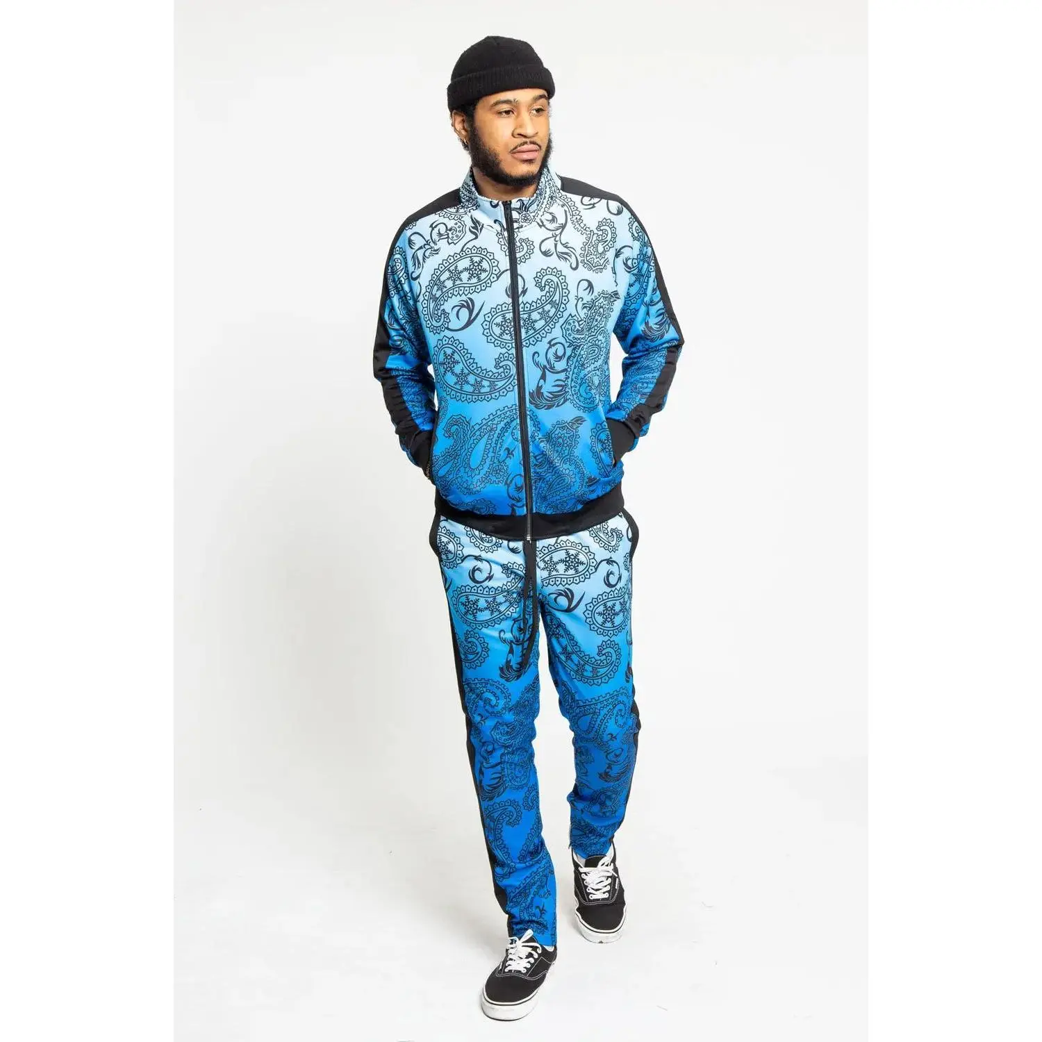 Paisley Gradient Ombre Track Suit Set