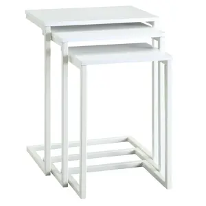 Carolina Cottage  Addison Nesting Table Set - White - 23.5 x 18 x 12 in.