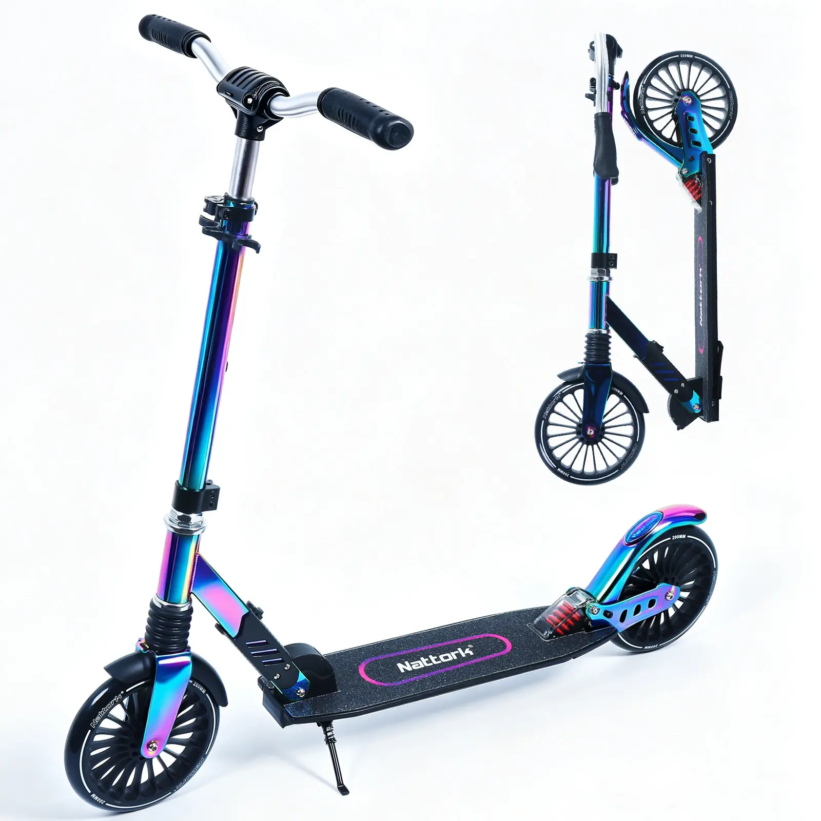 Nattork Neon Scooter - Purple & Blue