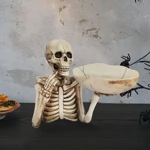 Halloween Skull Decoration, Unique Skull Ornament, Home Key Organizer, Creative Halloween Decor, Perfect for Parties and Events