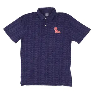 Ole Miss Rebels Men's Allover Print Polo