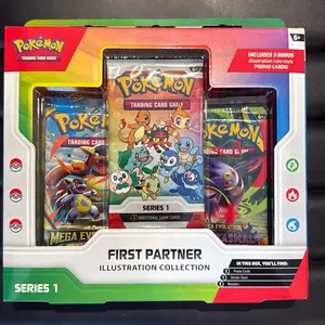 Pokemon First partner illustration collection Guaranteed Booster Packs Authentic Collectible Cards