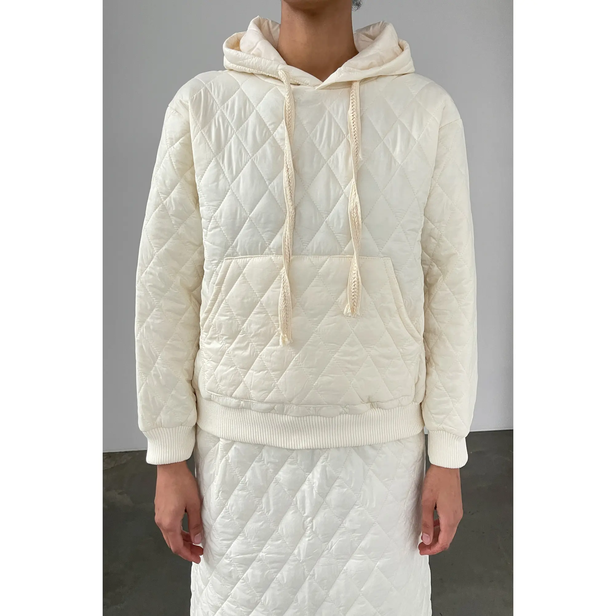 QUILTED HOODIE