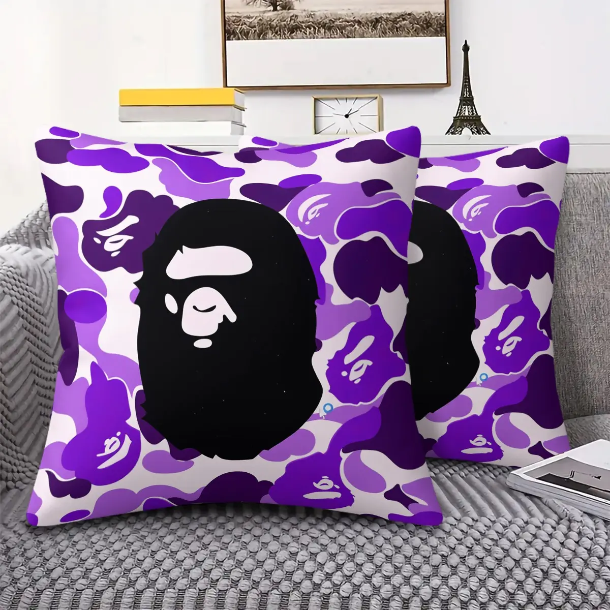 BAPE Baby Milo Classic Cartoon Plush Cushion with Inner, 45cm