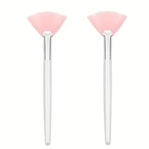 2pcs Soft Facial Brushes for Applying Masks And Acids, Ideal for Cosmetic Makeup Tools Like Eyeshadow And Mud Creams, Suitable for Estheticians.