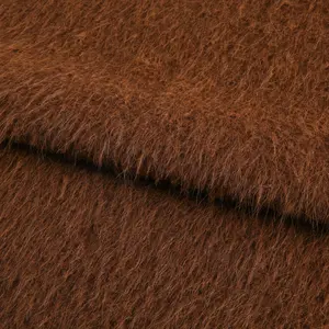 Mohair Plush Fabric Full Polyester Imitation Wool Knitted Fabric Autumn Winter Fashion Toy Bag Home Textile Fashion Long Plush
