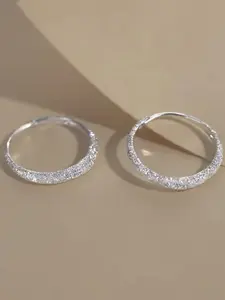 Rhinestone Decorated Hoop Earrings, Elegant Jewelry for Women, Fashion Earrings for Party, Daily Clothing Decor, Trendy All-match & Exquisite Jewelry for Birthday Gift, Classic Style Earrings