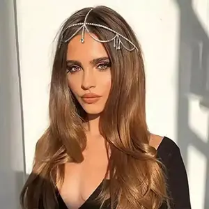 Boho Chic Rhinestone Headchain Hair Jewelry