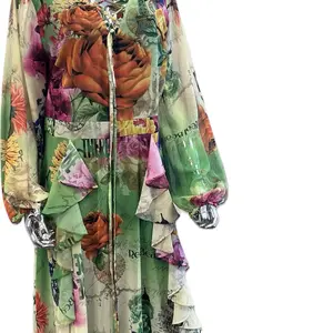 Flowery turkey dress