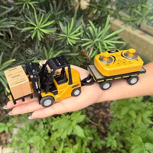 1:64 Remote Control Engineering Vehicle, Alloy Body with Lights and Sound, APP-Controlled, Christmas Gifts for Boys and Girls, Remote Control Dump Truck