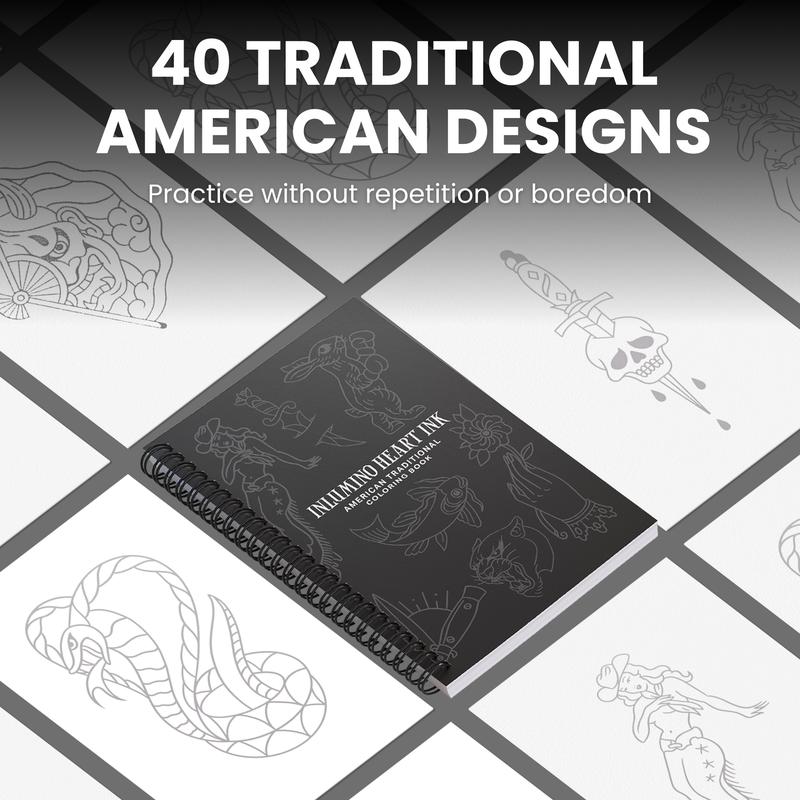 American Traditional Coloring Book