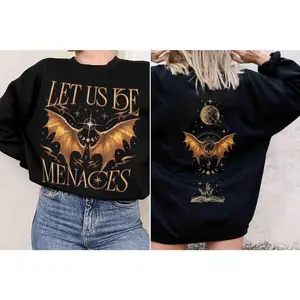 Let Us Be Menaces Comfort Colors Shirt, Onyx Storm Fourth Wing Merch For Fans, Xaden Riorson Shirt, Dragon Rider Quest Squad.