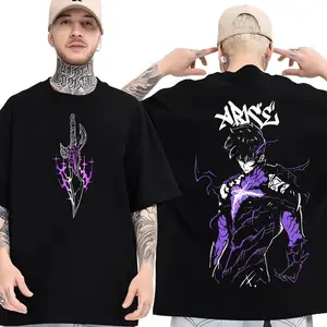Solo Leveling V5 Character Shirt, Sung Jin Woo Tee, Arise Anime Color Shirt, Manga Lover Tee, Unisex Short Sleeve Tee