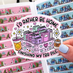 Finishing My TBR Vinyl Die Cut Sticker