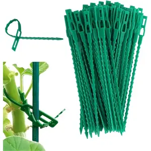Adjustable Garden Zip Ties, 100-Pack Plant Support Straps for Vineyard & Bushes, Ideal for Home Gardens, Potted Plants, Balcony Gardening, Garden Supplies