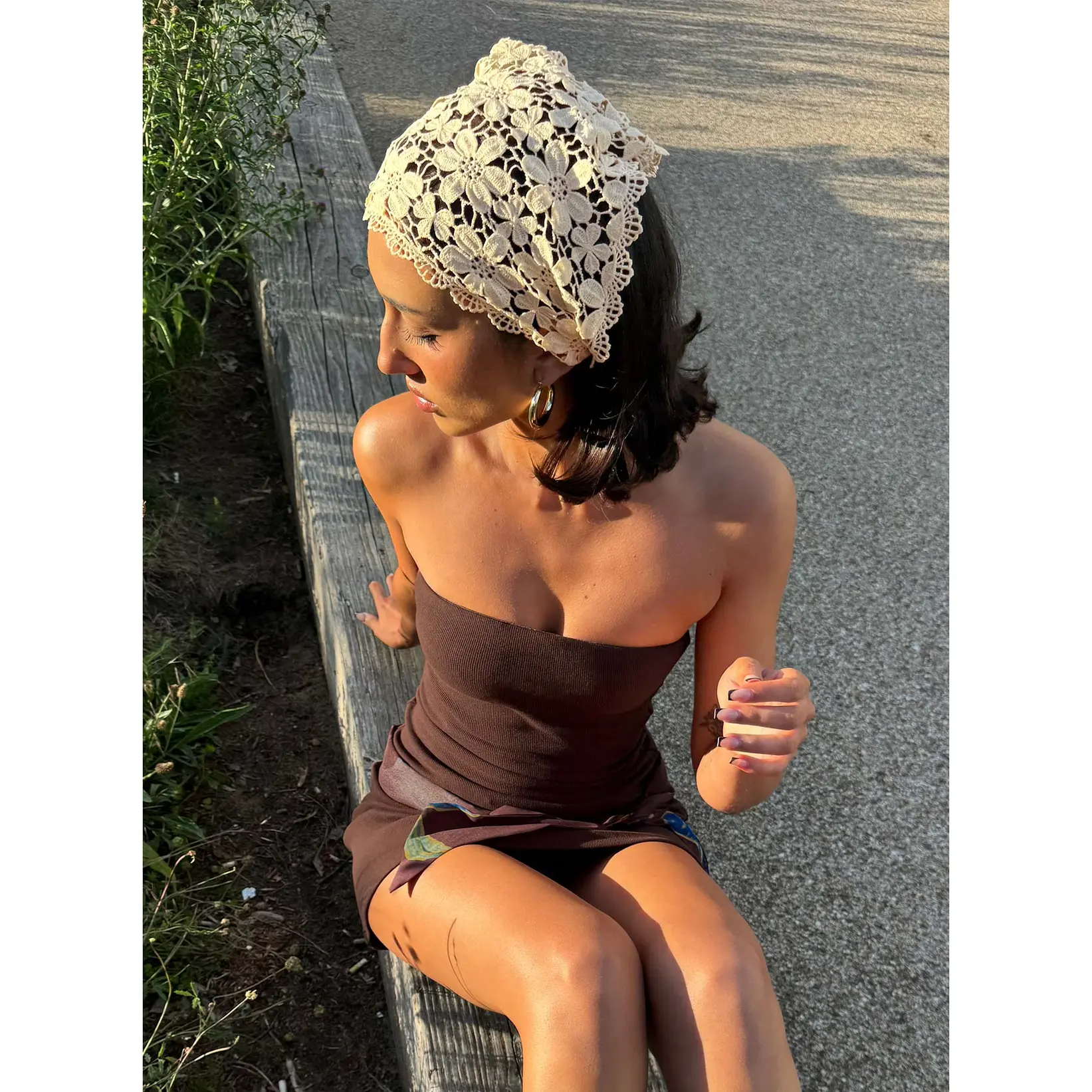 Lilibette Crochet Hair Bandana Butter Lilibette Crochet Hair Bandana Butter