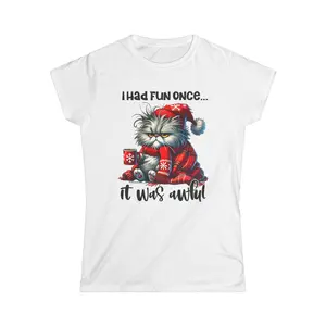 Grumpy Fat Cat Christmas tee