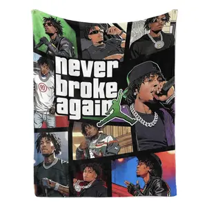 NBBA YoungBoy Never Broke Again Blanket, Hip Hop Rap Music Fan Decor For Men Women, Cozy Home Bedroom Accessory Gift Idea | 310326.C00810.ID03