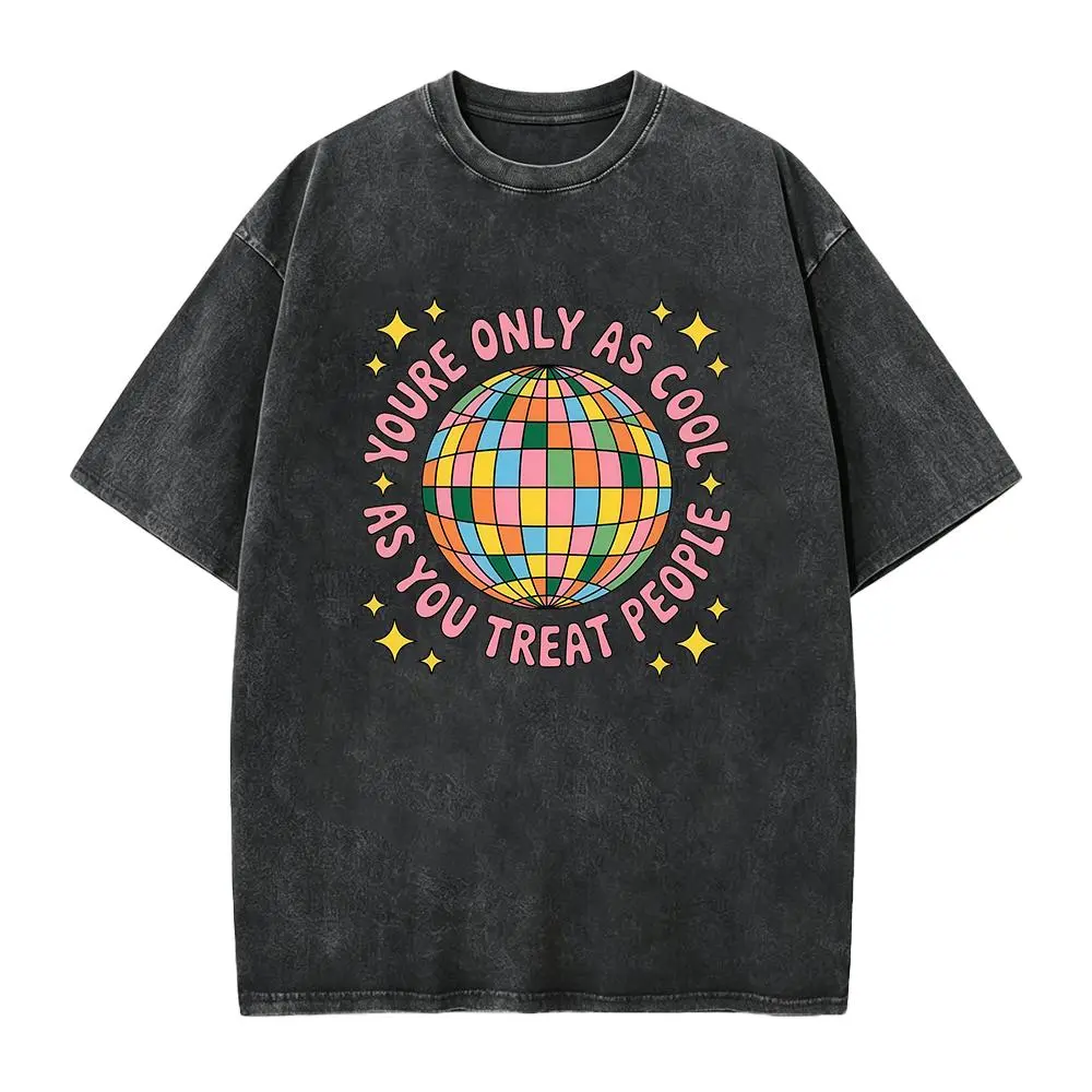 You're Only As Cool As You Treat People Tshirt, Disco Ball Sweatshirt, Positive Affirmation Hoodie, Mental Health Tee