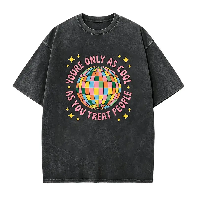 You're Only As Cool As You Treat People Tshirt, Disco Ball Sweatshirt, Positive Affirmation Hoodie, Mental Health Tee