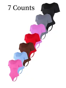 Women's Solid Color Square Neck Shapewear Bodysuit, High Compression Bodysuits, Tummy Control Butt Lifting, Women's Shapewear for All Seasons