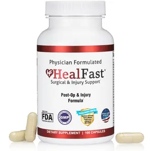 HealFast Surgery & Injury Recovery Supplement (Post-Op) - Supports Healing Optimization for Surgery, Wounds, Scar Treatment & Bruising w/Amino Acids, Vitamins, Probiotics - 100 Capsules…