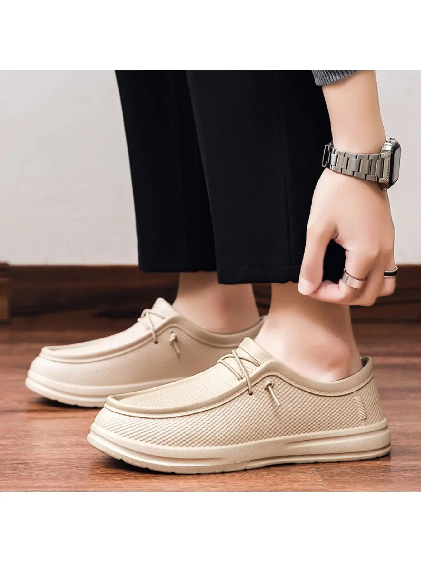 Men's Professional Waterproof Sole Chef Clogs - Slip-On, Solid, Oil-Resistant, Non-Slip for Kitchen Work and Daily Walking