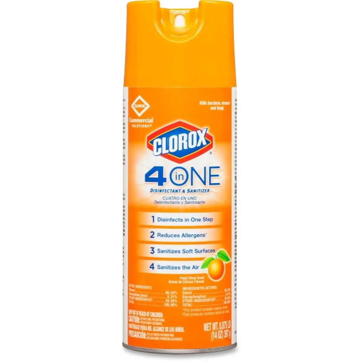 212 MAIN Clorox 4-in-1 Liquid Disinfectant Sanitizer, Citrus Scented, EPA Registered, Multi-Kill, Allergy Relief, Household Home Care Cleaner