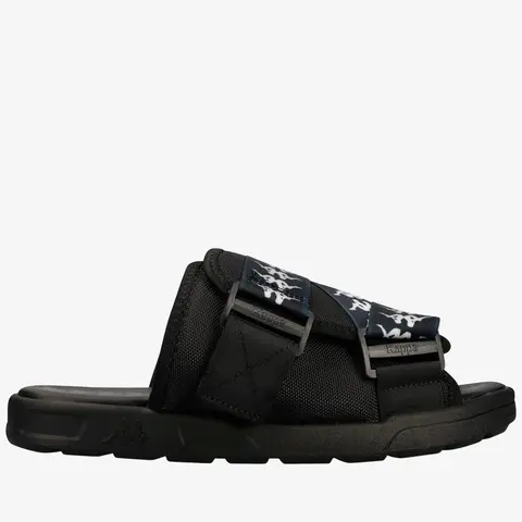 Unisex 222 Banda Mitel 1 Classic Sandals - Black White, Casual Slides, B Slides, Flat Slippers, Walking Shoes for Men & Women