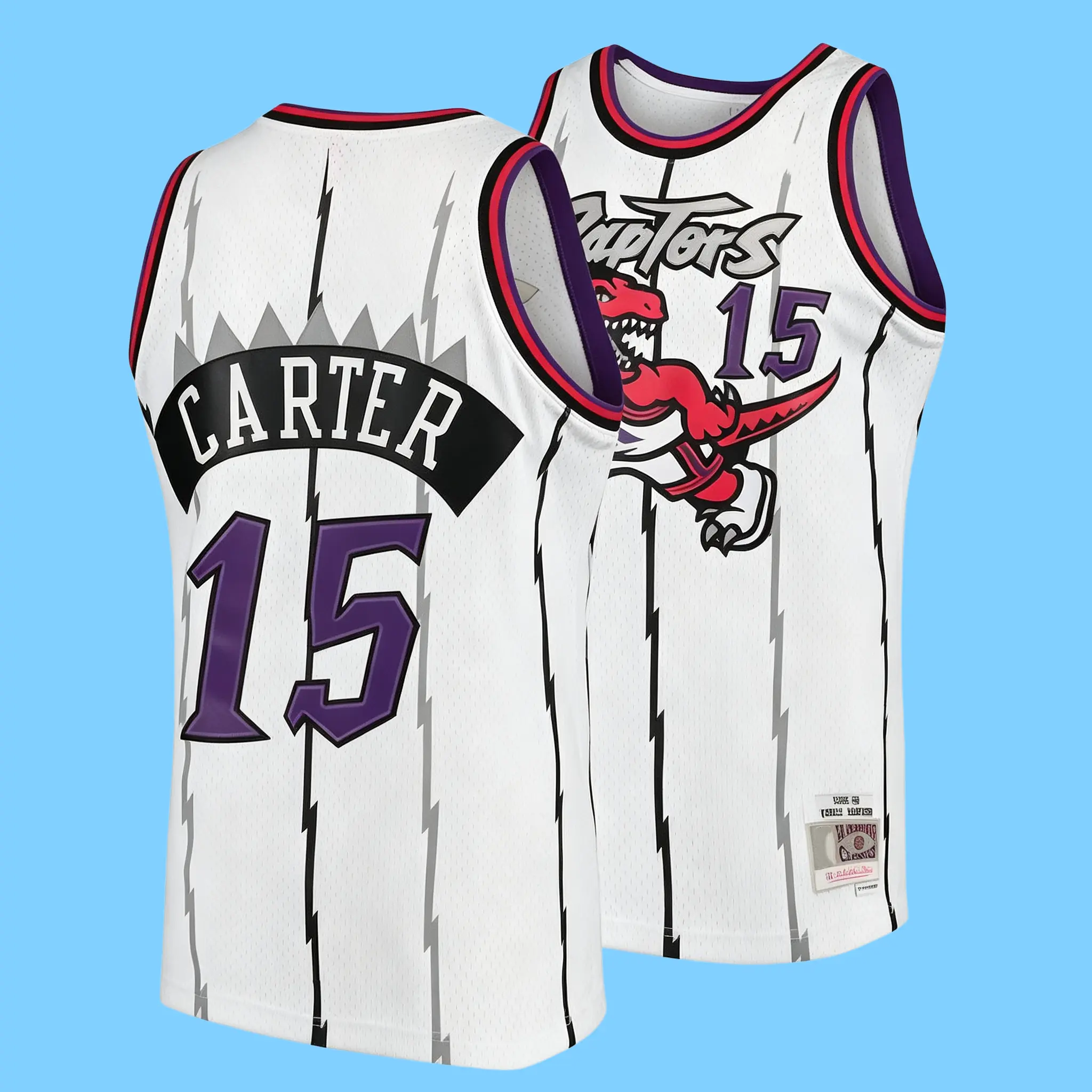 Vince Carter Classic-Design stitched Basketball Jerseys Retro Men's Sleeveless white shirt
