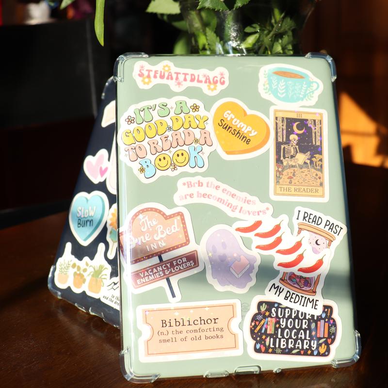 106-212 PCS Book Stickers For Kindles, Smutty Romance Booktok Stickers for Ipad, Tablets, Water Bottle, Laptops