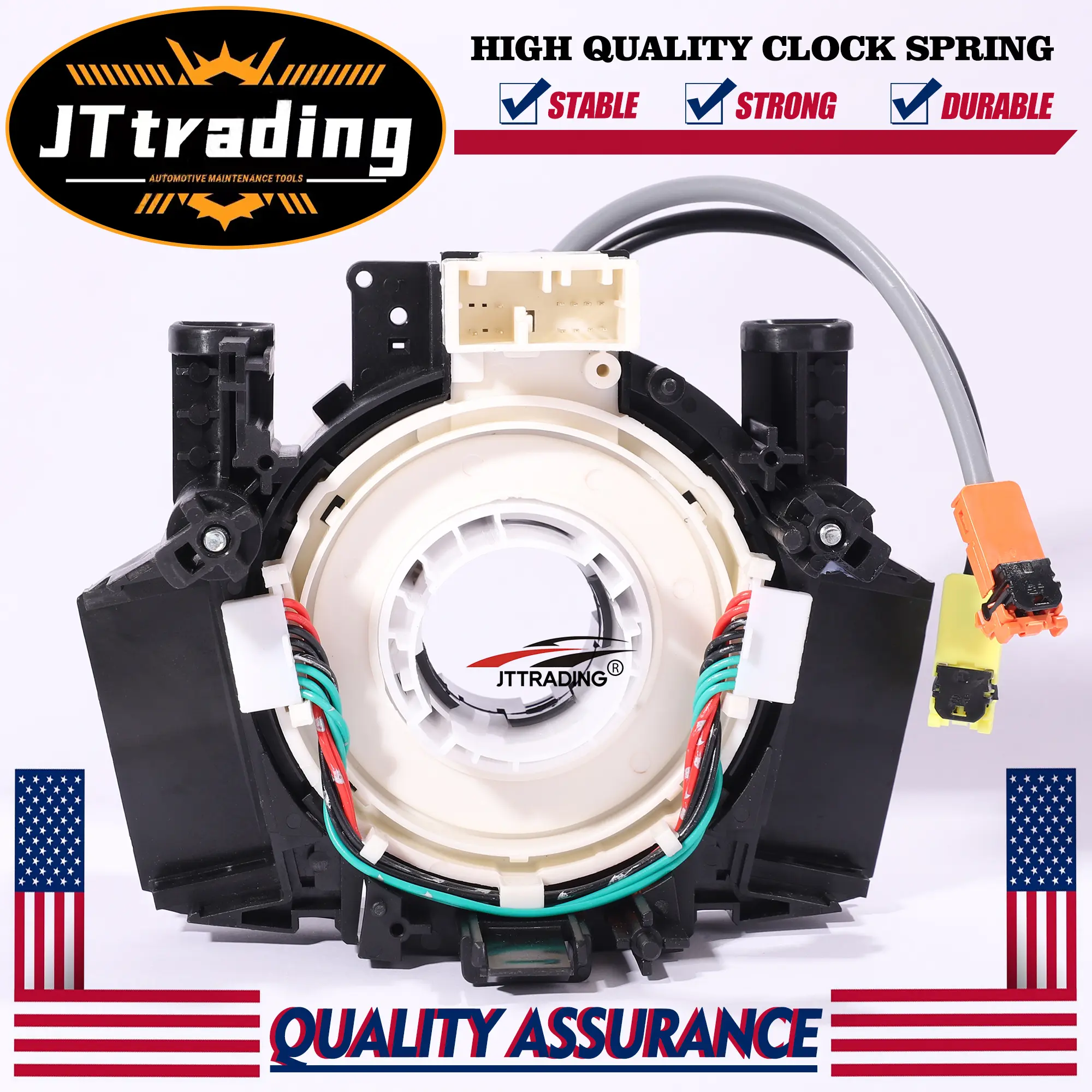 JTtrading Automotive Steering Wheel Clock Spring Spiral Cable Replaces 25560-ZC32B Fits for Nissan Armada SE / LE / SL / SV 5.6L V8 (2005-2015) Replacement Part Non-Angle Sensor