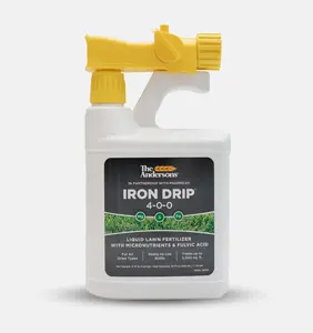 The Andersons Iron Drip 4-0-0 Liquid Lawn Fertilizer with Micronutrients and Fulvic Acid (32 fl oz)