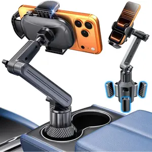 Cup Holder Phone Holder, 15" Height  Cup Holder Phone Mount Heavy-Duty Holders for Your   Cupholder with Expandable Base Fit for  17/16/ 15, 4.7"-7" Cellphone