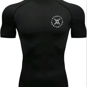 KhaoticAesthetics Unisex Compression T-Shirt Fitness (Customizable Logo Colors)